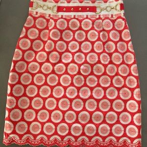 EUC Antonio Melani skirt with gold finish wasteband